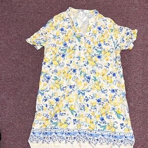 H&M Floral Dress - Yellow and Blue